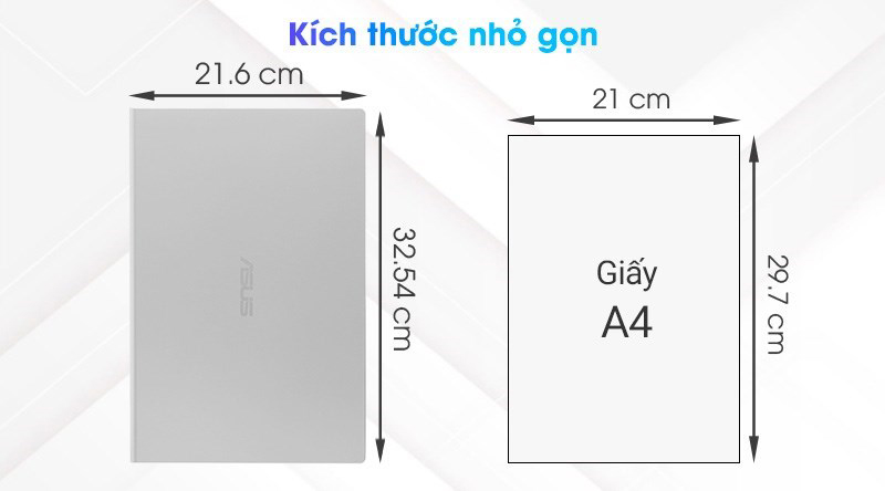 Laptop được thiết kế nhỏ gọn